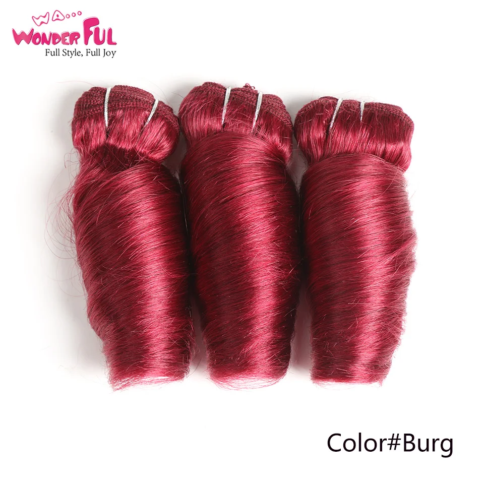 3 шт./лот романтические вьющиеся волосы бразильские с двойным рисунком волнистые