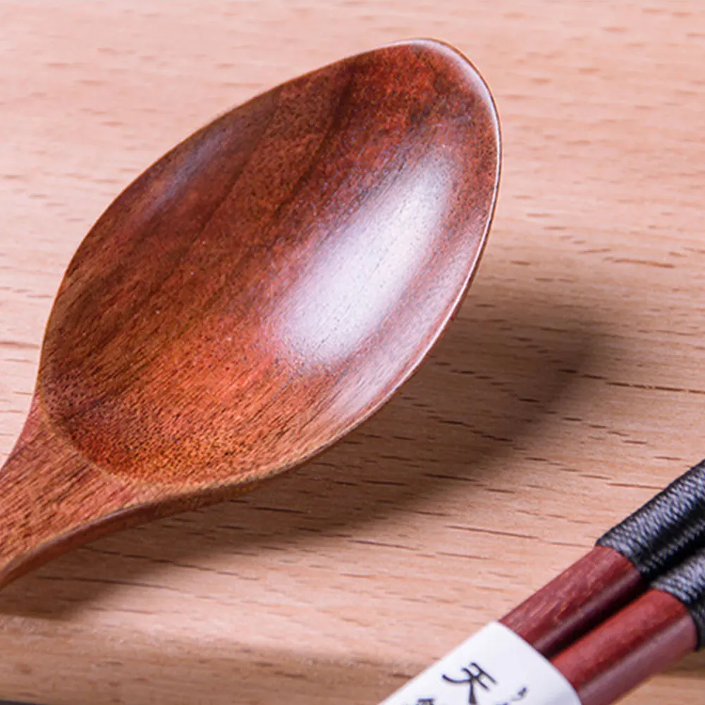 Новые креативные японские ложки палочки для еды деревянные подарок из двух