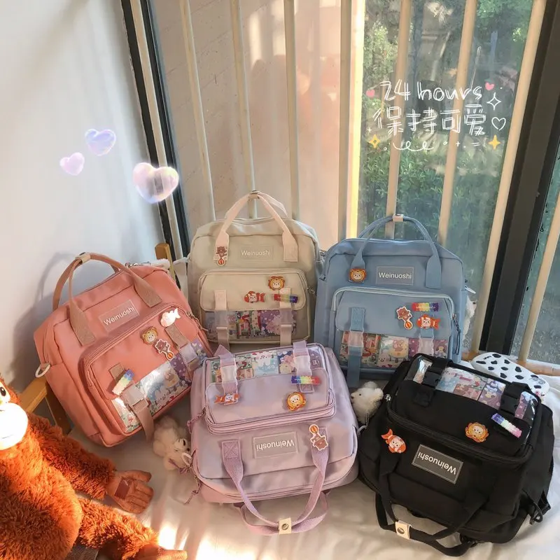 

2022 Women's backpack NEW School backpack nylon waterproof Kawaii Backpacks for women cute school girl backpack Shoulder Bags