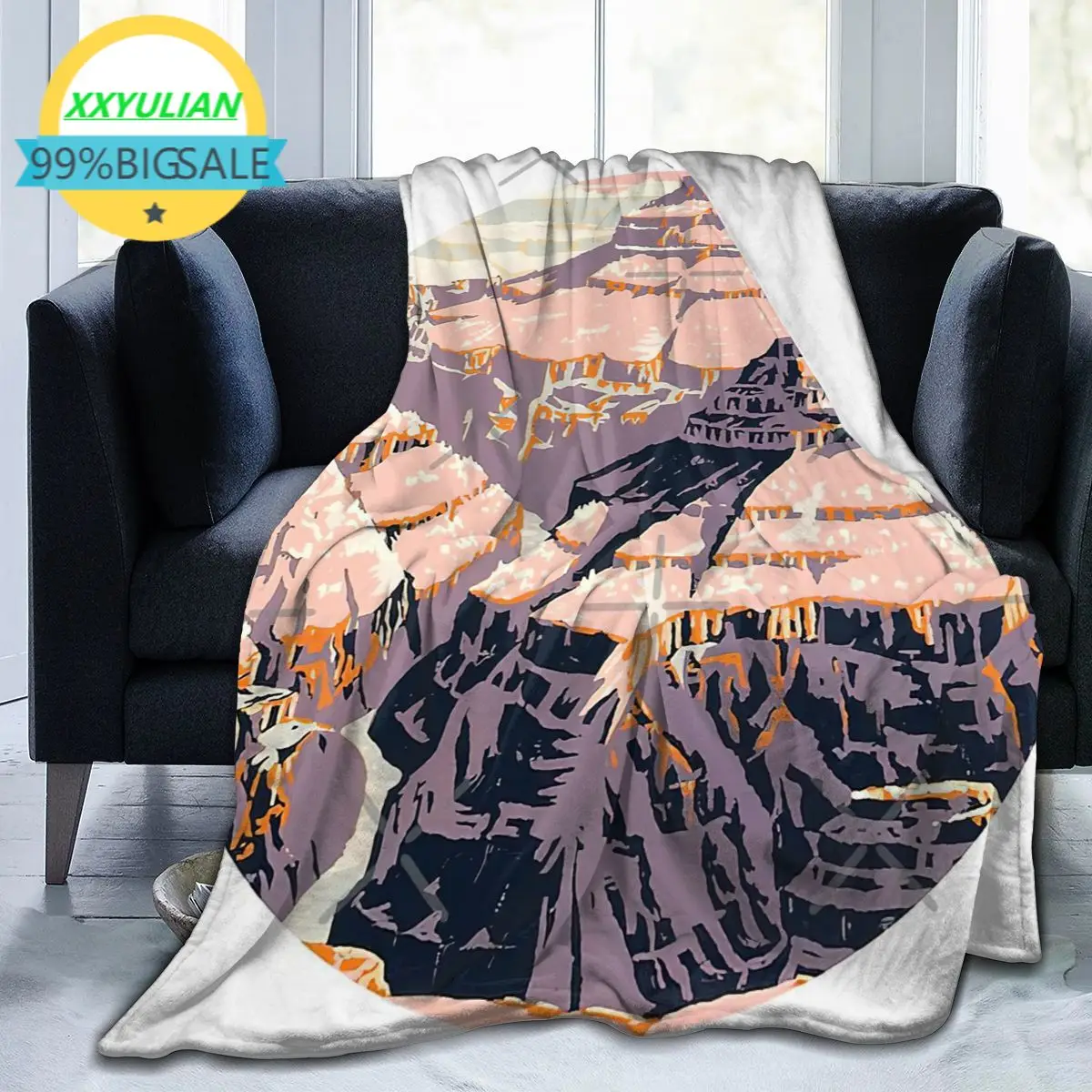 

Ретро винтажный кинотеатр плакат и фланелевая ультра-мягкая легкая микрофибра плюшевый брикет