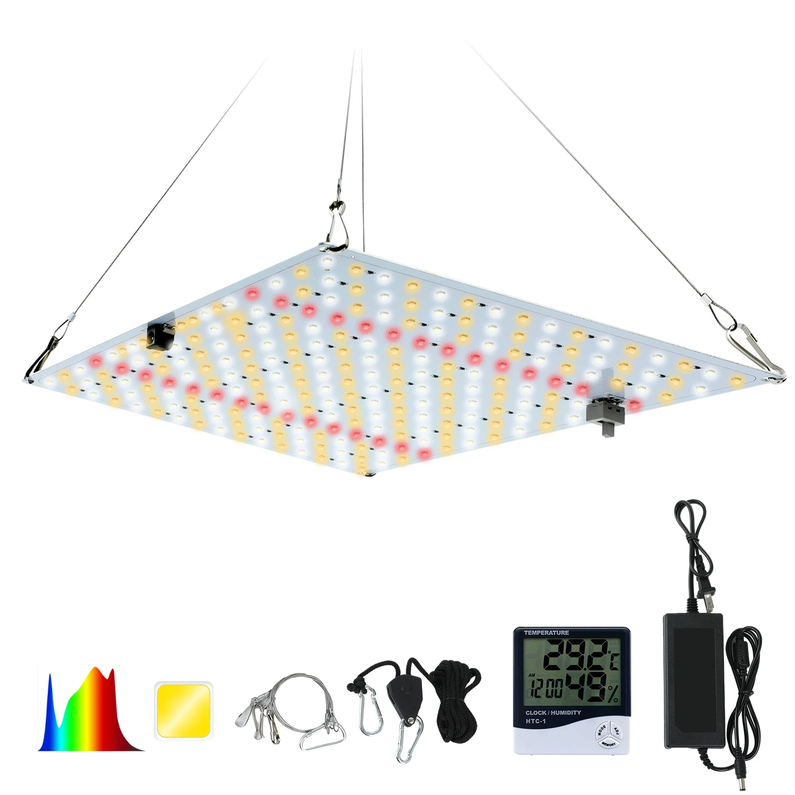 

LED Grow Light Full Spectrum Plant Light Dimmable 3x3ft Coverage Waterproof Plant Lamp With LM281B Diodes For Indoor Plants