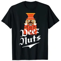 deezs nuts men nutcrackers for men women t shirt funny christmas tee tops gifts