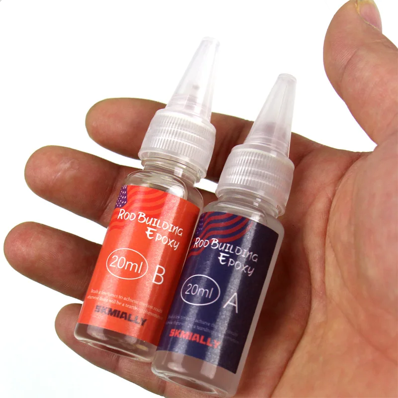 Skmially 1 шт. набор 20 мл эпоксидная смола направляющая для рыбалки клей прозрачный