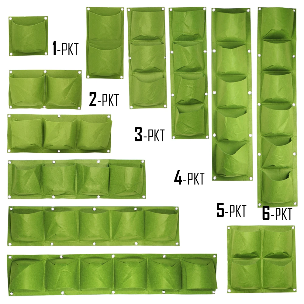 Вертикальные зеленые мешки для выращивания растений настенные подвесные