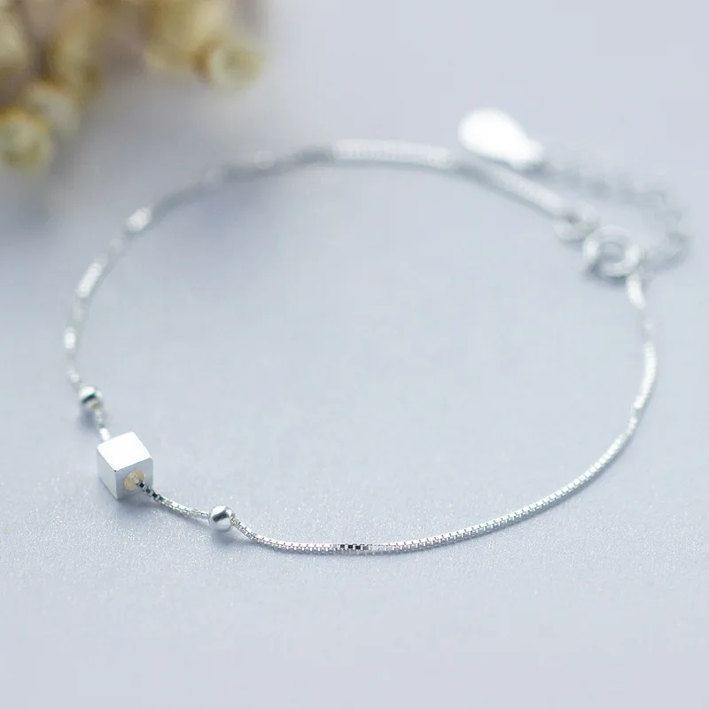 Trusta 100% Стерлинговое Серебро 925 пробы Модные женские ювелирные изделия квадратный