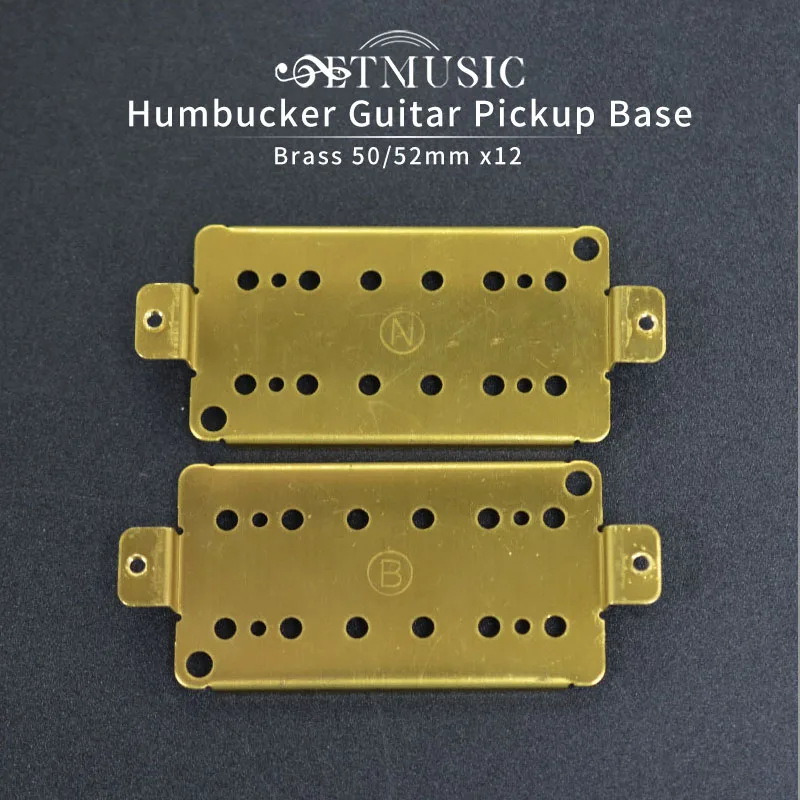 12Pcs Copper Humbucker Guitar Pickup Base Plate Baseplate Pole Spacings 50mm 52mm for LP Electric Guitar Accessories