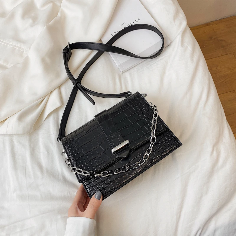 Маленькая сумка с каменным рисунком для женщин простая однотонная дамская