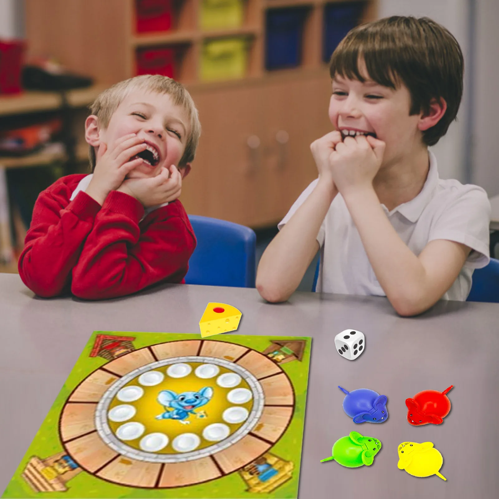 

Mouse Cheese Toy Intellectual Kids Educational Toy Funny Indoor Parent-Child Interactive Table Sports Game Toy