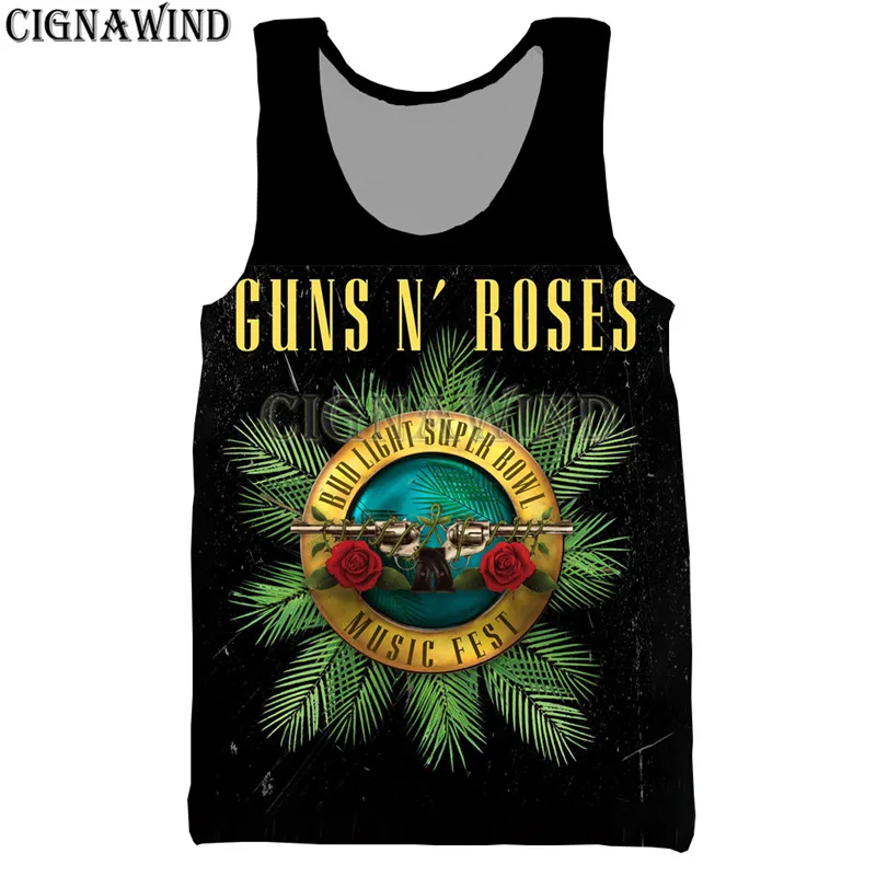 Жилет унисекс в стиле хип хоп с принтом N Roses|Майки| |