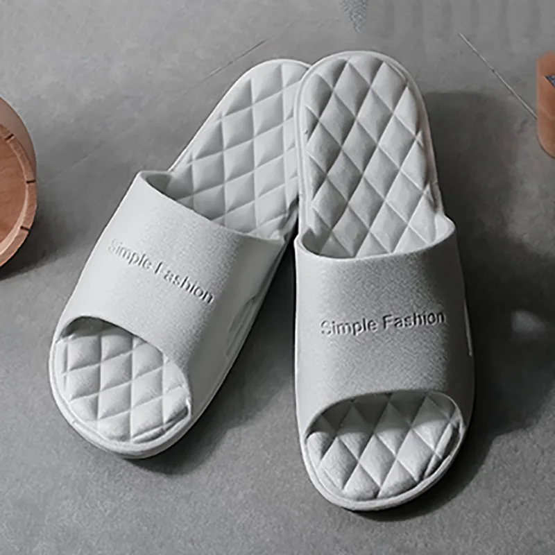 

Women Thick Platform Slippers Summer Fashion EVA Soft Sole Beach Slide Sandals Men Couple's Indoor Bathroom Anti-Slip Shoes Home