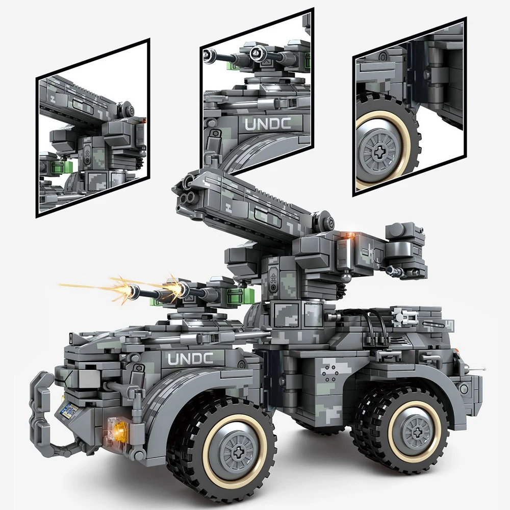 

Military War Shelter carrier Vehicle Minifigs SWAT Super Police Figures Building Blocks Kids Toys For Children Gift