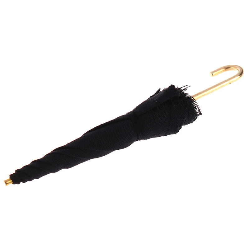 

1:12 Dollhouse Miniature Black Umbrella Model Toys Accessories Decoration