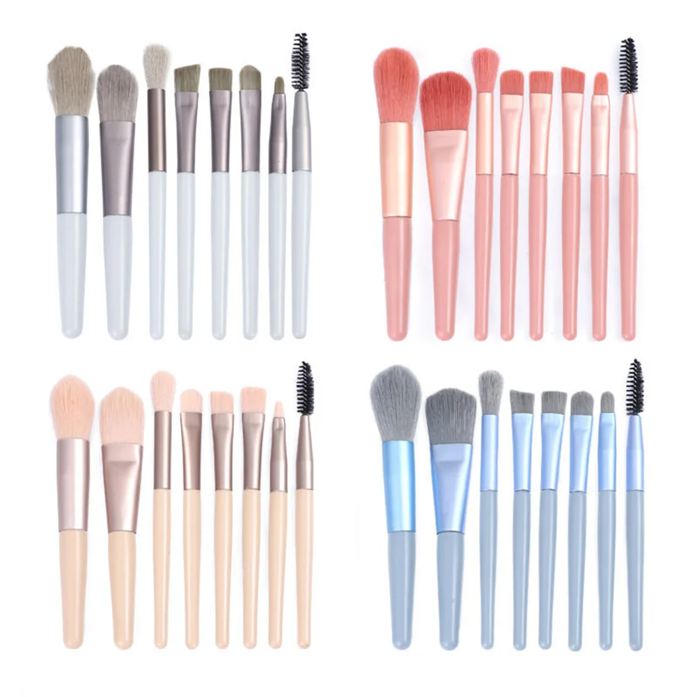 Набор кистей для макияжа кисть бровей теней румян пудры губ инструмент идеальный