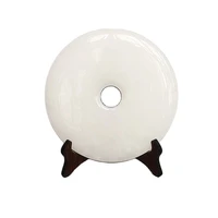 chinese natural white jade ping jade ornaments peace home furnishing jewelry ornaments
