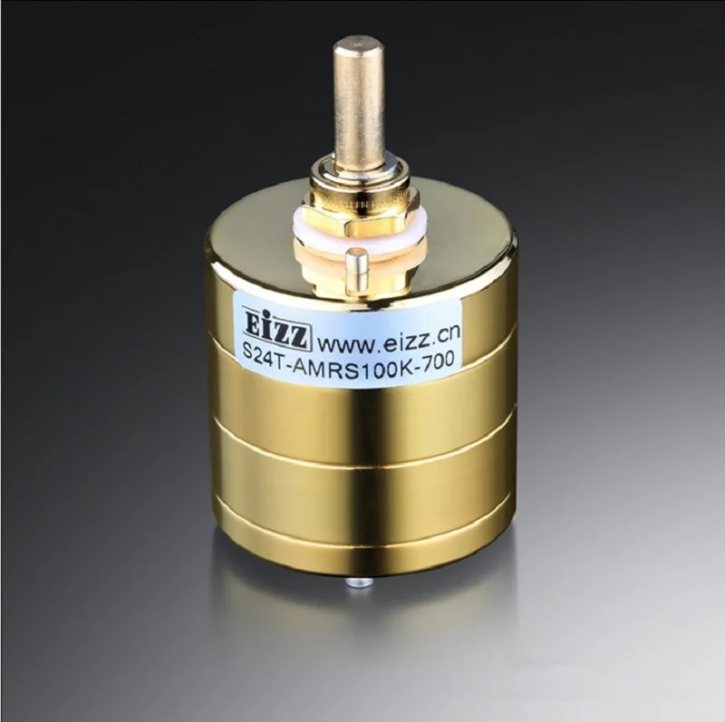 

EIZZ Premium Gold 24-Step Stereo Attenuator Volume Potentiometer 10K 100K 250K ARMS Resistor For HIFI AUDIO Vintage Tube AMP DIY