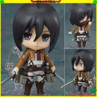 100% оригинал: Атака на Титанов Mikasa Ackerman #365 Q версия фигура из ПВХ фигура аниме модель игрушки фигурка кукла подарок