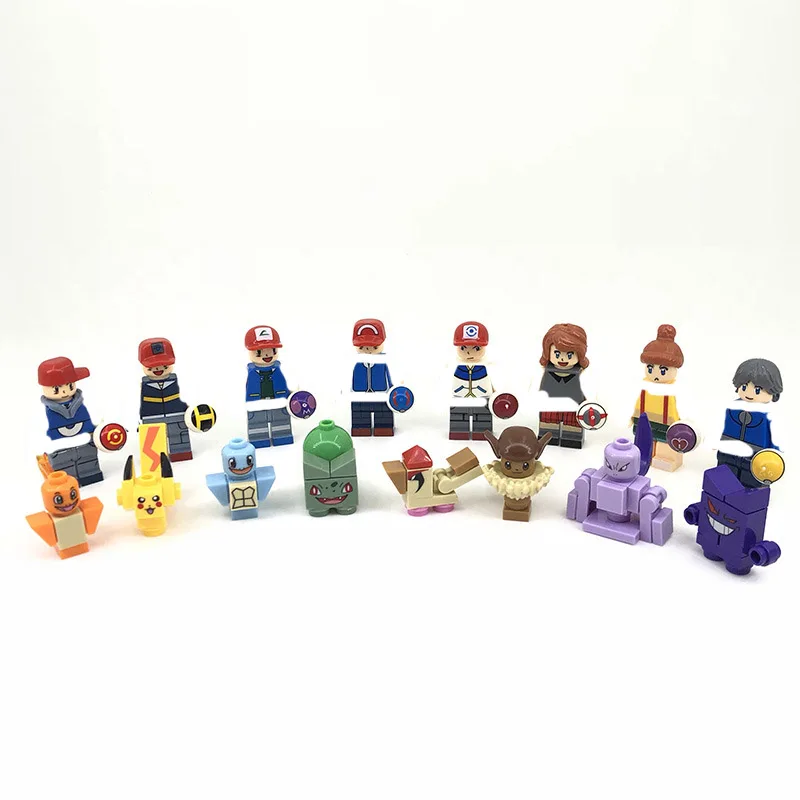 

Pokemon Pokmon Bikachu Pok Ball Ash Ketchum Charmander Building Blocks Model Sets Bricks Classic For Children Toys Gift