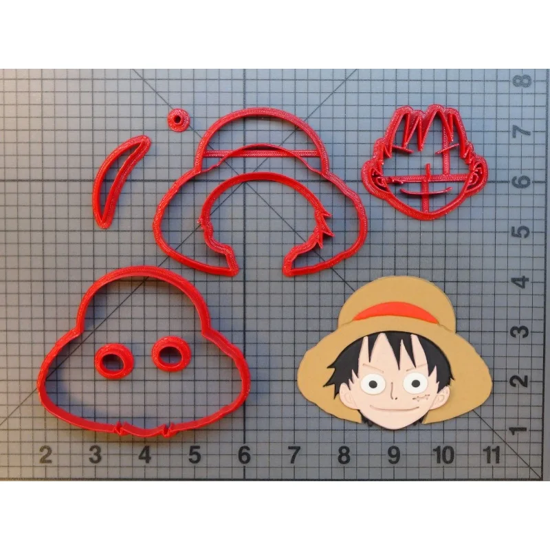 С аниме рисунком Луффи печенья набор из быстрорежущей инструментальной стали