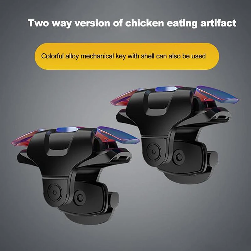 2 шт. для мобильного контроллера PUBG геймпад Free Fire L1 R1 триггер металлический ключ