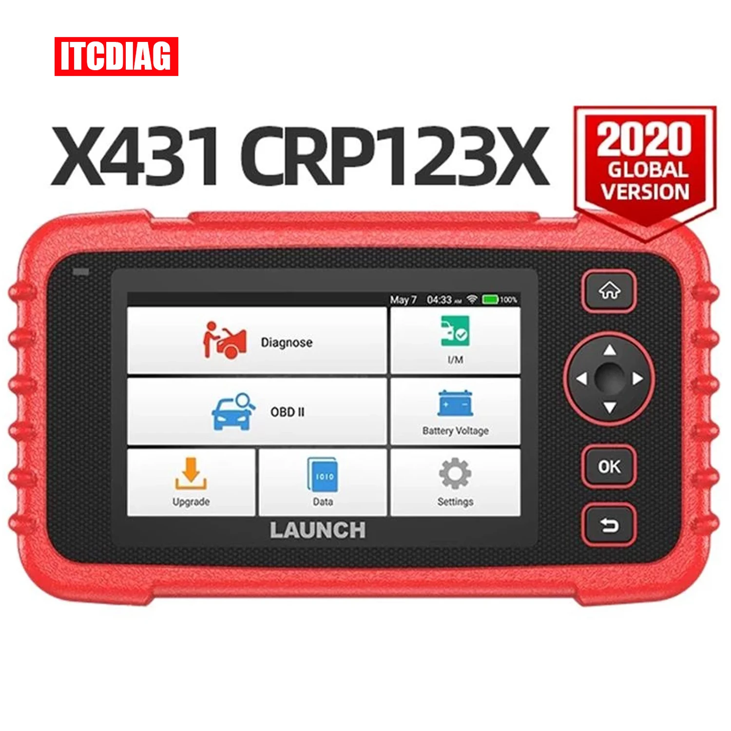 Launch X431 CRP123X OBD2 Code Reader Creader 123X Car Scanner ENG ABS SRS Transmission Car Diagnostic Tool