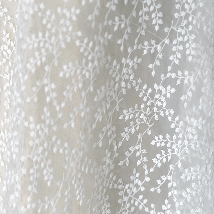 2 ярда маленькая Свадебная кружевная ткань из органзы с цветочной вышивкой