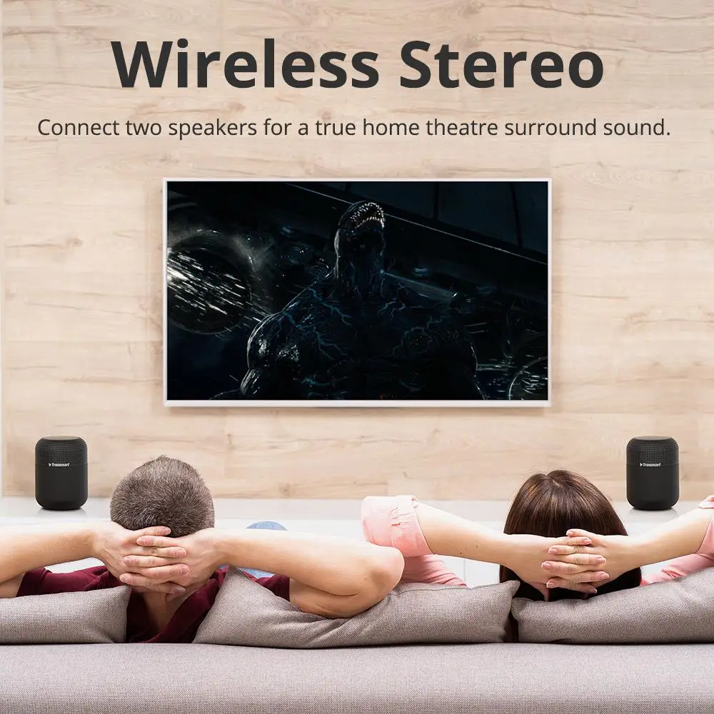 Tronsmart T6 Max Bluetooth Speaker TWS Wireless IPX5 NFC 360 Stereo Sound 60W Deep Bass Home Theate Column with Voice Assistant |