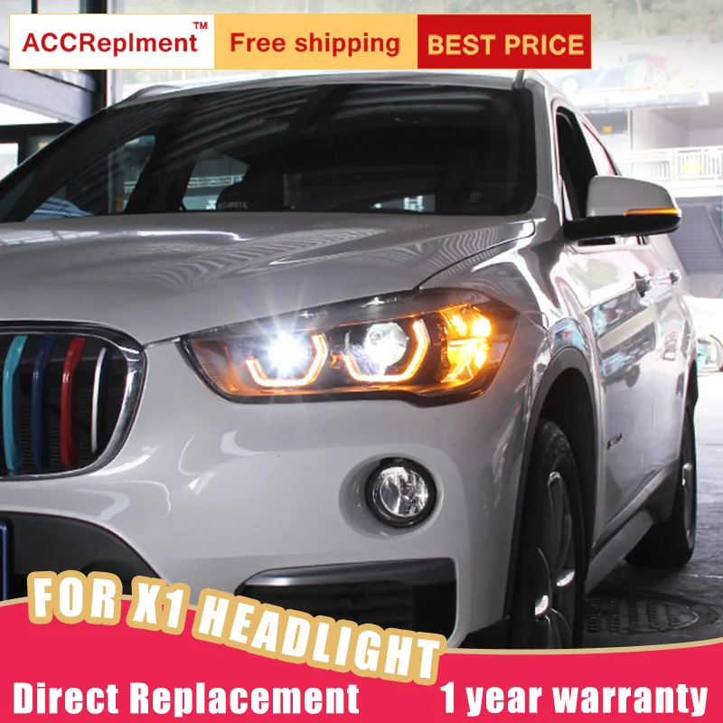 2 шт. светодиодный светодиодные фары для BMW X1 2016-2020 | Автомобили и мотоциклы