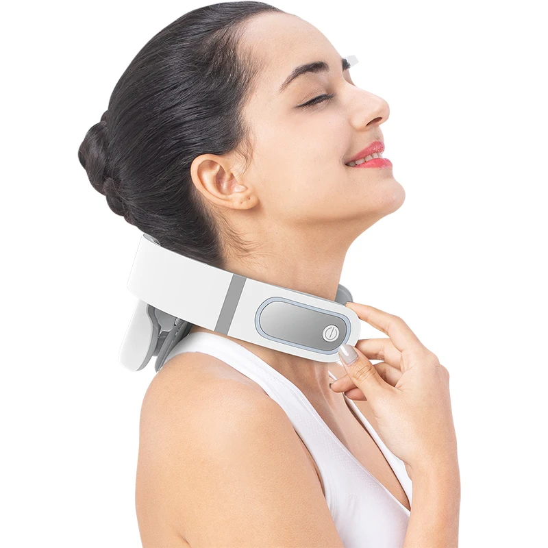 Электрический импульсный массажер для шеи шиацу разминающий нагревательный