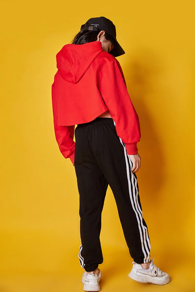 Комплект летней одежды для девочек с длинными рукавами костюмы джазовых танцев