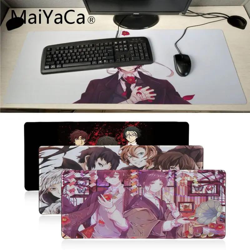 

MaiYaCa Bungou Stray Dogs Dazai Osamu Rubber Pad to Mouse Game Gaming Mouse Pad Large Deak Mat 900x400mm for overwatch/cs go