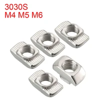 3030 series m4 m5 m6 thread t nuts hammer head fastener nut for 30x30 aluminum extrusion profile t slot 8mm