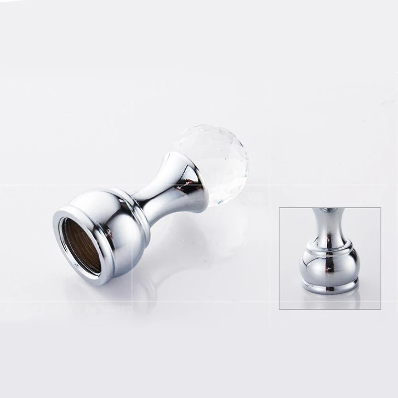 

5Pc Crystal Decorative Wall Hooks Towel Hook Brass Coat Hook Hangers Wall Mounted Robe Hook Bathroom Accessories