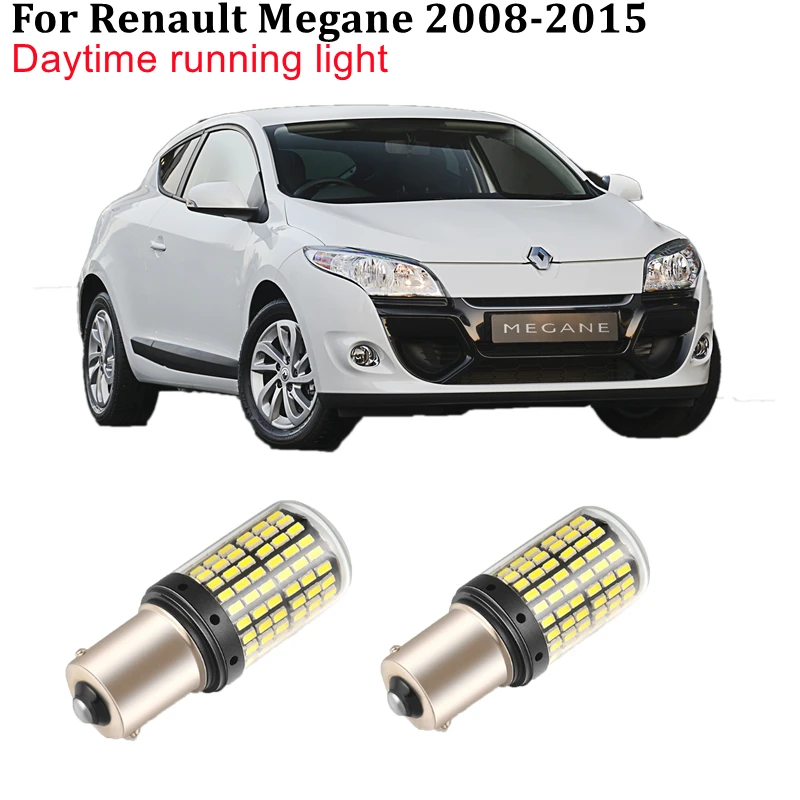 

2x Car LED Bulbs Xenon White DRL bulb For Renault Megane BZ0 KZ0 2008 2009 2010 2011 2012 2013 2014 2015 Daytime Running Lights