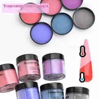 1oz28 3g 2in1 dipping nails art powders temperature color changing extension 6styles acrylic nail art thermal pigment foz18
