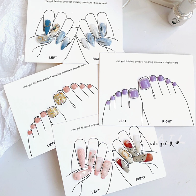 

Japanese Nail Art Ins Style Hand Card Nail Art Board Wear Nail Photo Props Background Packaging Color Card Display Board