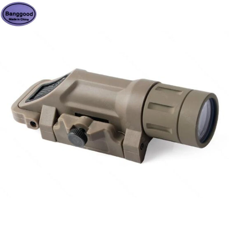 

Desert Color X107 CS Tactical Hunting Pistol Gun Light Led Torch Weapon Flashlight Sight fit 20mm Guide Picatinny Weaver Rail