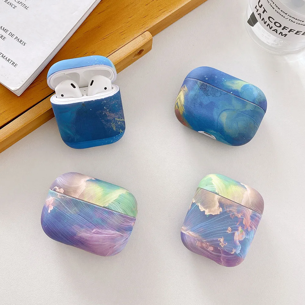 

Art Flower Earphone Case For Apple Airpods 2 1 Air Pods Cases Cute Luminous Vintage Floral Cover For AirPod Pro Protector Shell