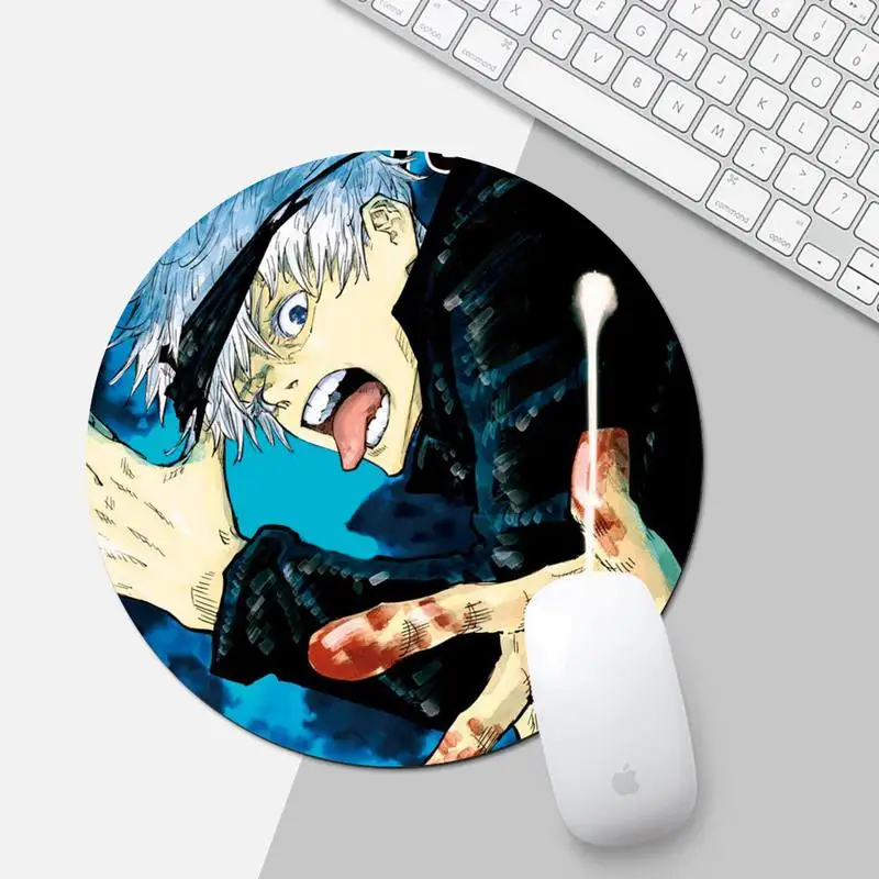 

Jujutsu Kaisen Durable Rubber Mouse Mat Pad Round Non-slip Cushion