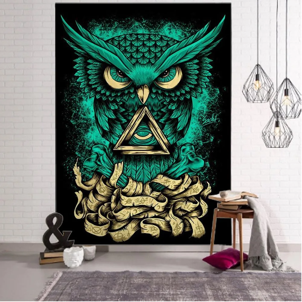 

Animal art tapestry divination magic print large wall hanging cheap hippie tapestry bohemian mandala wall art decoration