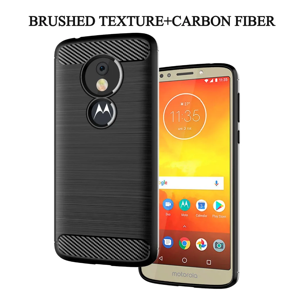 Карбоновый чехол для Motorola MOTO E7 E6S 2020 E G8 Play One Macro G 5G Plus Power Lite Edge S Action Pro Zoom Fusion
