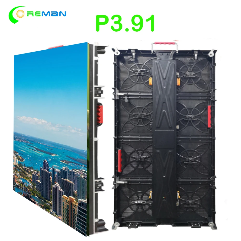 Фон p3.9 p4.8 p3.91 p4.81 сценический светодиодный экран видео открытый led 500x1000 full hd