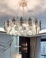 light luxury crystal chandelier post modern chandelier lighting living room simple pendant lights bedroom stylish room lamps
