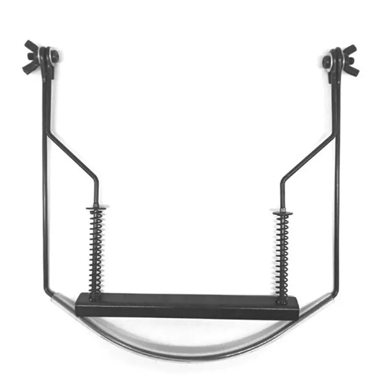 

10 Holes Harmonica Neck Harp Metal Rack Mount Harmonica Bracket Black/Silver ASD88
