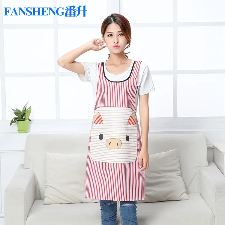Корейская версия домашнего сервиса фартуки с мультяшными милыми свиньями модные