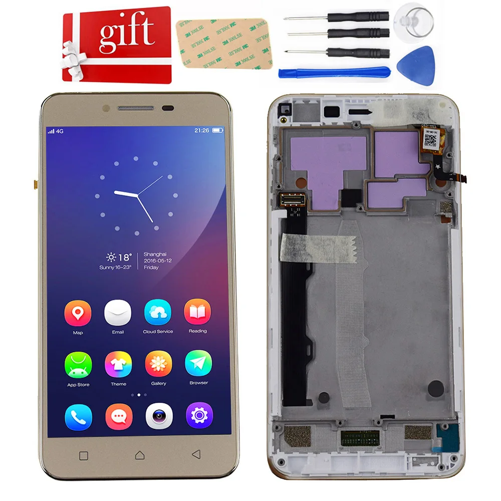 ЖК-дисплей для lenovo K5 Plus A6020A46, ЖК-панель, сенсорный экран, дигитайзер, стекло в сборе с рамкой для lenovo K5 Plus, ЖК-дисплей