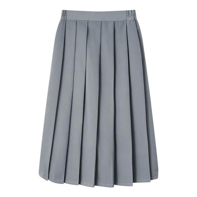 Long Gray Skirt Юбка для косплея Гермионы Грейнджер, аниме Поттер, плиссированная трапециевидная Матросская юбка, юбки для школьной формы, костюм Гриффиндора, подарки на год - Цвет: Long Gray Skirt
