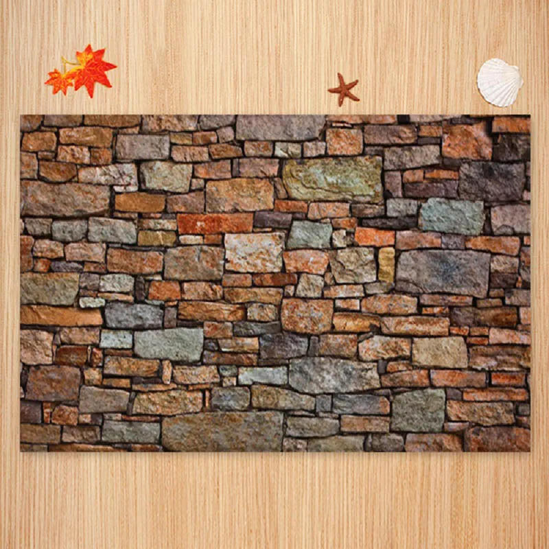 Фланелевый ковер с принтом 3D каменный настенный коврик для комнаты гостиной