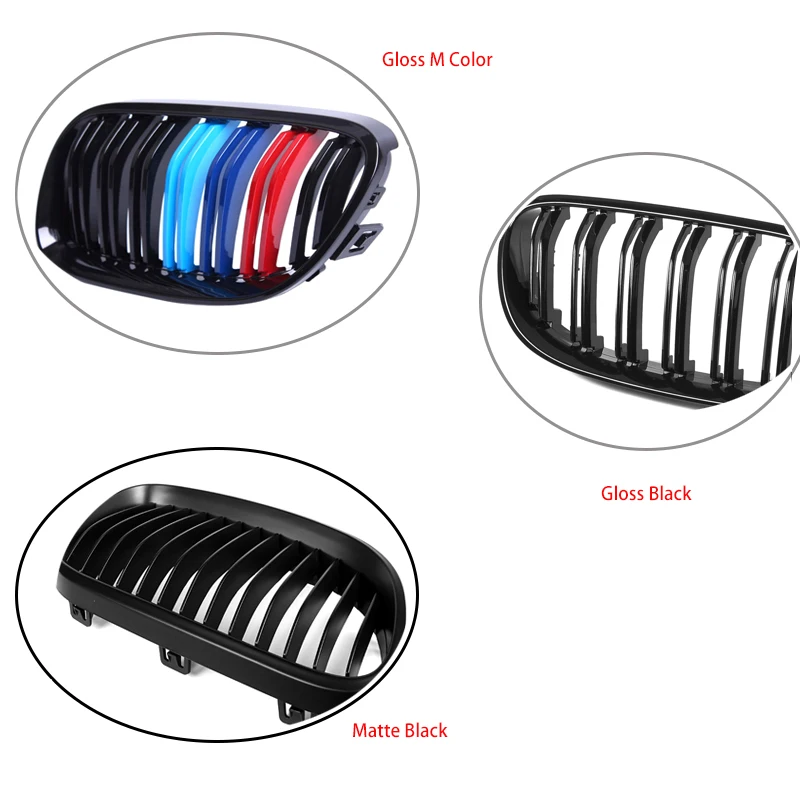 Черная глянцевая решетка для переднего бампера BMW E92 E93 3-Series 2010-2014 LCI 320i 328i 335i
