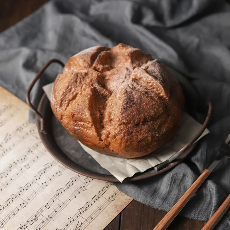 Тарелка для хлеба закусок декоративное хранилище металлический поднос в