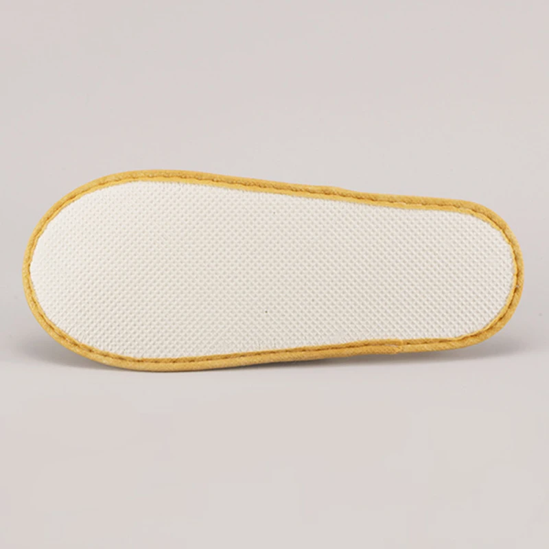 

2019 New Linen Home Slipper Women Men Hotel Travel Spa Foldable House Disposable Slippers Home Guest Indoor Slippers Length 29cm